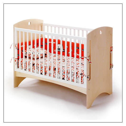 Offi CR10N Bebe 2 Crib - Natural Ply by Offi
