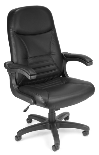 550-l-black Leather Mobilearm Executive-conference Chair Leather - Black