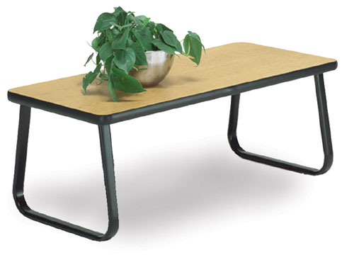 Cocktail Table - OFM TABLE2040-OAK Cocktail Table - Sled Base - Oak