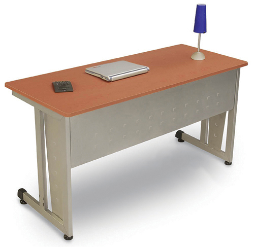 Computer Tables - OFM 55103-CHERRY And SILVER Modular Computer/Privacy Table - 24 X 48 Inches - Maple And Silver