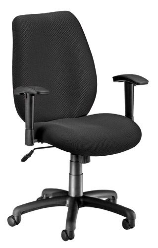 611-20 Ergonomic Ratchet-back Chair - Ebony