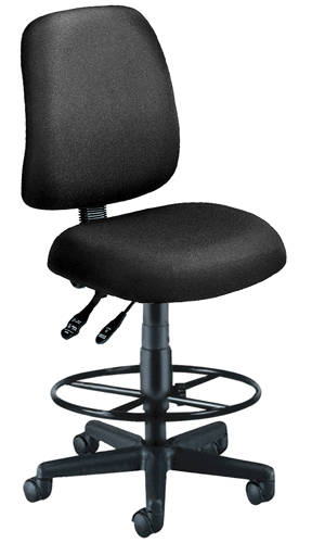 118-2-dk-805 Posture Task Chair With Drafting Kit-black