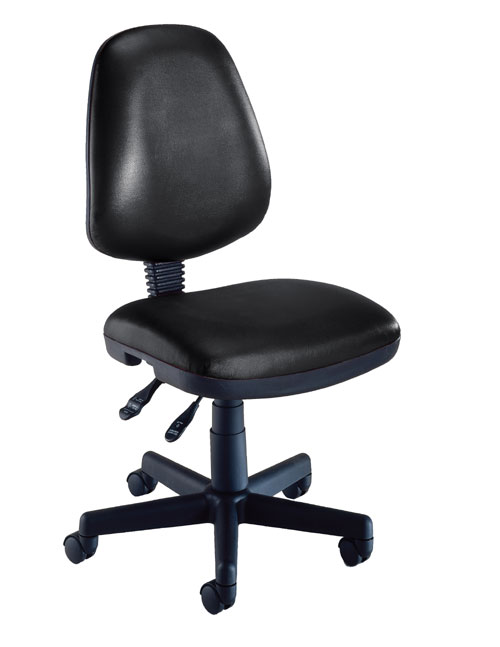 119-vam-606 Vinyl Posture Task Chair-black