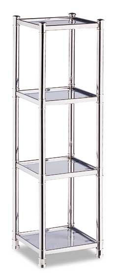 Bathroom Shelf - Organize It All 16734 Hudson 4 Shelf Tower