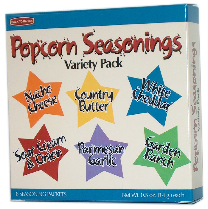 Back to Basics PC17571 Popcorn Seasonings Variety Pack