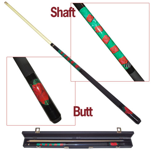 Pool Cue Sticks - Blooming Rose Pool Cue