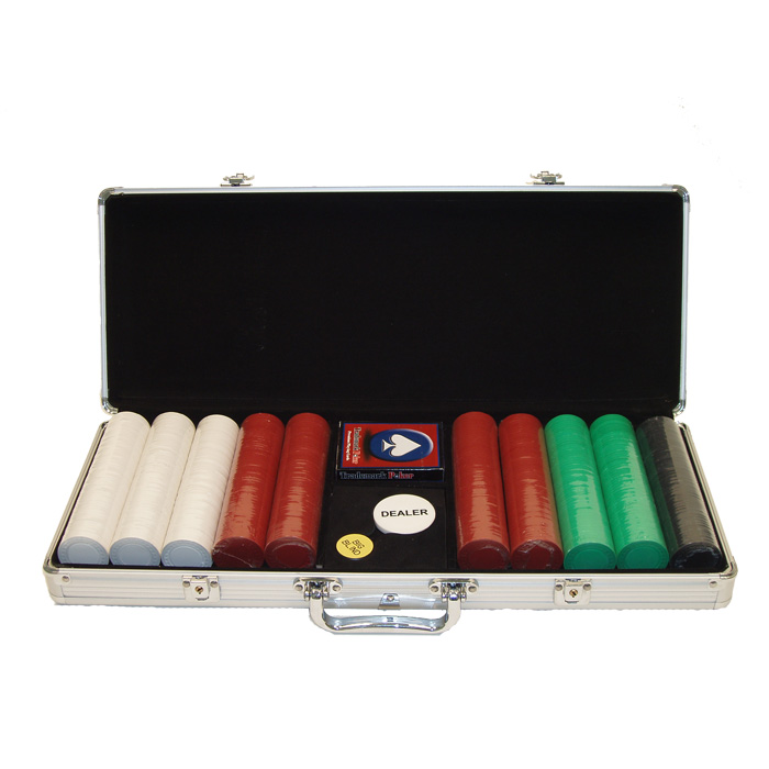 500 Super Diamond Chips in ALUM Case