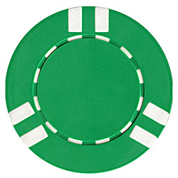 100 Dual Striped Clay Composite Chips - Blue by Poker