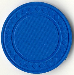 100 Super Diamond Clay Composite Chips - Blue by Poker