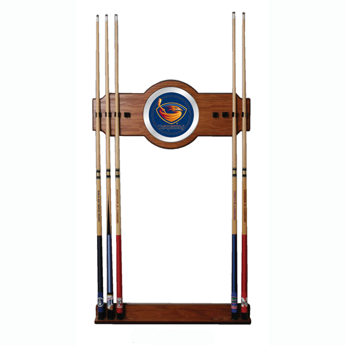 Atlanta Billiards - NHL Atlanta Thrashers 2 Piece Wood And Mirror Wall Cue Rack