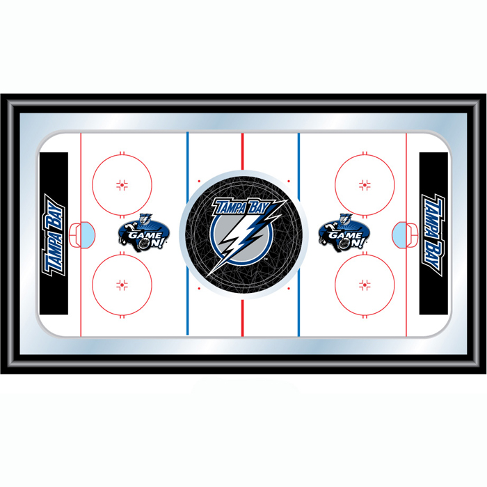 Hockey Tampa Bay Lightning - NHL Tampa Bay Lightening Framed Hockey Rink Mirror