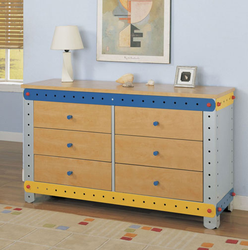 Powell 321-006 Max 6-Drawer Dresser by Powell