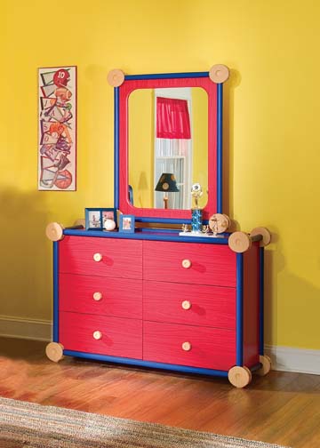 Click here to buy Powell 293-006 Tommy 6-Drawer Dresser by Powell.