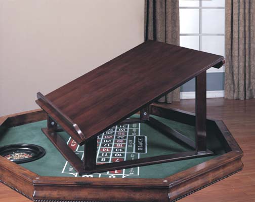 Powell 429-348 Brandon Warm Cherry Game Table Top Holder for retail display only