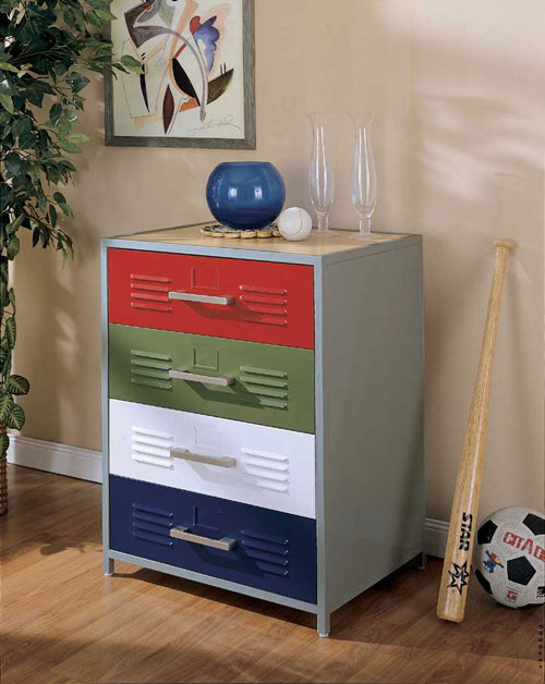 Powell 517-008 Teen Trends Primary 4-Drawer... by Powell