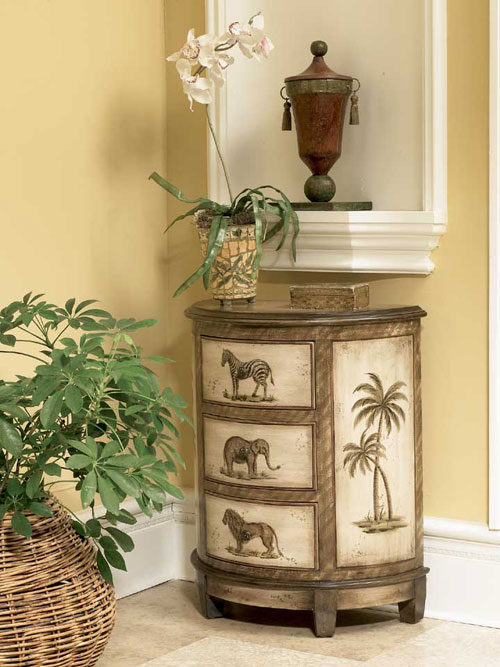 Powell 555-336 Masterpiece 3-Drawer Demilune... by Powell