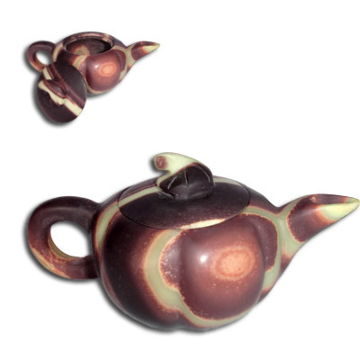 Peacock GSC003B Purple Jade Stone Tea Pot