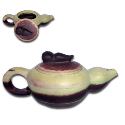 Peacock GSC003C Purple Jade Stone Tea Pot