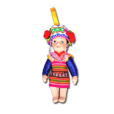 China Doll - Peacock CHINADOLLKC2 China Doll Key Ring - Various Costumes