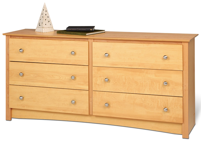 Click here to buy Prepac MDC-6330 Sonoma 6 Drawer Dresser Maple by Prepac.