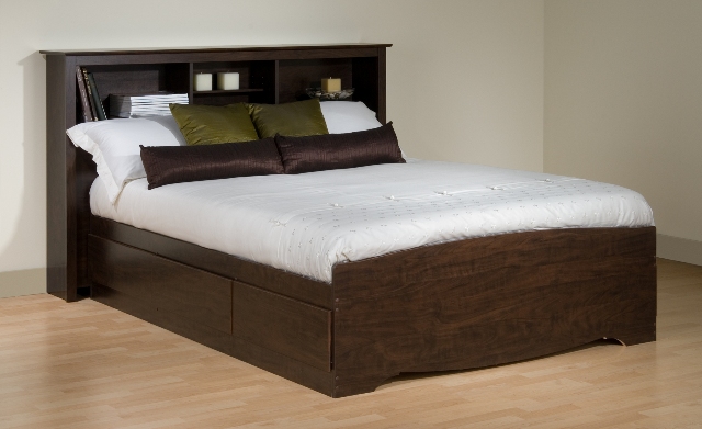 Prepac ESH8445 Manhattan King Storage Headboard Espresso
