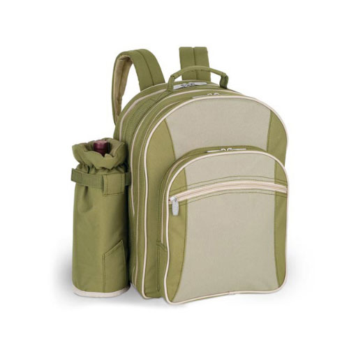 Picnic Time 433-38-121 Sorrento Insulated picnic backpack with wine duffel & dlx service for 4