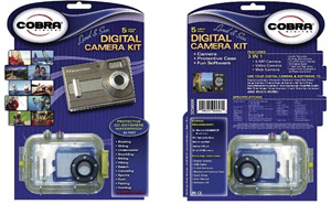 Underwater Digital Camera - COBRA DIGITAL DC5600/UWC100 5.0 Megapixel 4X Digital Zoom Camera And Digital Underwater Case