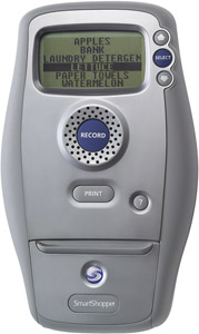 SMARTSHOPPER SS-101 Grocery List Organizer with Voice Recognition and Thermal Printer