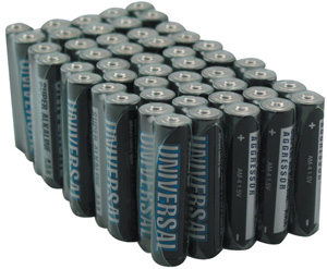 UNIVERSAL BATTERY D5313/D5913 Alkaline Batteries (AAA 50-pk)