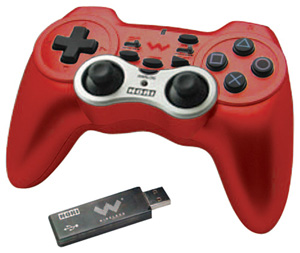 HORI UHP3-26 PS3 Hori Pad Wireless Controller with Turbo (Red)