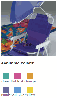 Beach Chair - Redmon 9000 Beach Baby Chair And Umbrella - Yellow