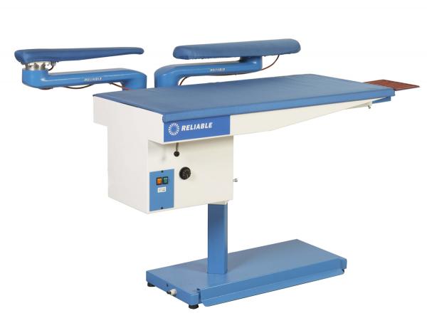 Reliable 526HA Professional 25x50 Heated Vacuum Commercial Ironing Board Pressing Table