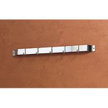 Rogar 1205 30 Inch Bar Rack  Bright Chrome with 8 Chrome Hooks Regular Hooks
