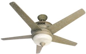 RRC120001-Swiss Gold Thermostic Remote Control Ceiling Fan with Heater