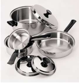 K0351 7 Pc. Stainless Steel Cookware Set