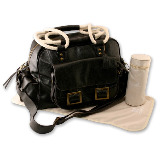 Rowdy 1018 The Boardwalk Bowler Diaper Bag - Dark... by Rowdy
