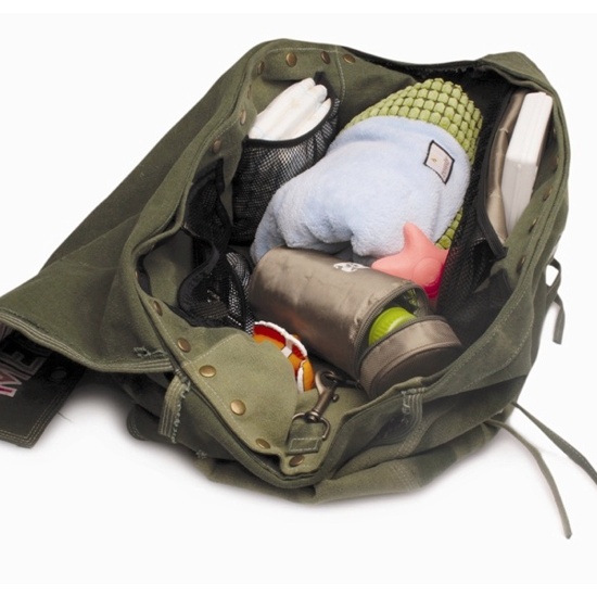 Click here to buy Rowdy 1026 The Scoop News Diaper Bag - Distressed... by Rowdy.