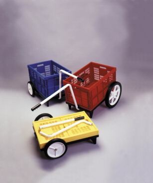 Schiffmayer 11002 Pop Kart Deluxe Lawn and Garden Folding Cart - Red