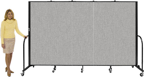 Cfsl403 3 Panel / L-5 9 / H-4 Gray-free Standing Room Dividers-3 Panel Cfsl403