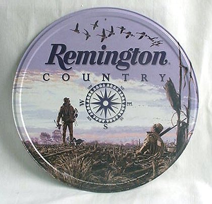 Tin Sign Round Remington Country