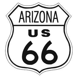 Tin Sign Route 66 Arizona