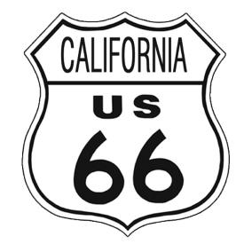 Tin Sign Route 66 California