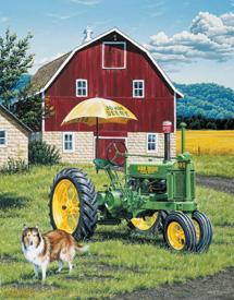 Tin Sign John Deere - Air Conditioned A