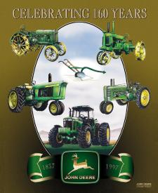 Tin Sign John Deere 160th Anniversary