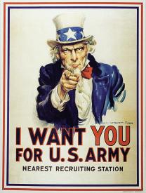 Tin Sign Uncle Sam I Want You