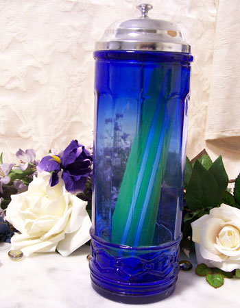 Strawholder Blue Glass