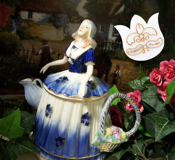Dutch Woman Teapot Limoges China