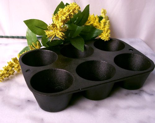 Old Mountain Cast Iron Muffin Pan 6 Impression