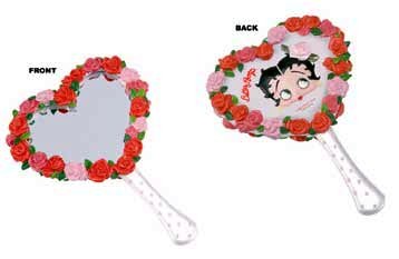 0179-10750 Betty Boop Bed Of Roses Hand Mirror