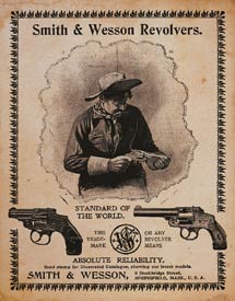Tin Sign - Smith and Wesson Standard of the World